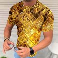 thumbnail image 1 of LSLJS T-Shirt à Manches Courtes Col Rond pour Hommes Haut Athlétique Décontracté Imprimé Géométrique T-Shirt Graphique Tee Extérieur Quotidien Vacances Printemps Automne Vêtements, Cadeaux pour Hommes, 1 of 6