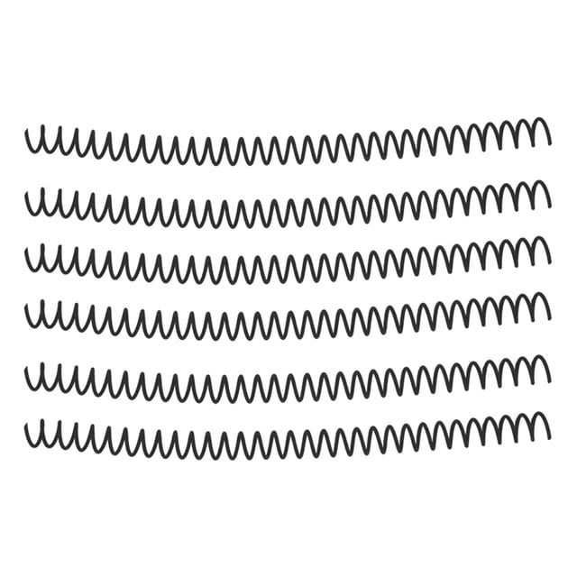 Sheet Binding Comb, 13mm Inner Diameter Spiral Binding Coil For Page Black