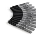thumbnail image 3 of Sharpie Permanent Markers, Fine Point, Black, 12 Count, 3 of 5
