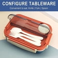 thumbnail image 4 of Plastic Lunch Box Fresh-keeping Box Microwave Oven Heating Sealed Thermal Insulation Bento Box Lunch Box With Tableware, 4 of 5