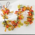 thumbnail image 1 of Dvkptbk Plastic Simulation Pumpkin Rattan Faux Pumpkin Rattan Halloween Pains Decoration Pinecone Maple Leaf Pumpkin Rattan Christmas Holiday Hanging Decoration, 1 of 6