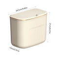 thumbnail image 3 of XYAIYT Versatile Plastic Laundry Basket with Lid and Ventilation Holes for Efficient Clothes Storage Suitable for Bathroom Use and Small Spaces Long Lasting Transparent Design 9.64x8.26x5.9in, 3 of 6