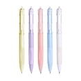 thumbnail image 2 of RRJ 5Pcs 5 Pack Retractable Ballpoint Pens, Quick Drying 0.5mm Black Ink Pens, Smooth Writing Pens for Study Exams Office Home, Large Capacity 5ml Ink Pens, Click Button Pens for Study, 2 of 9
