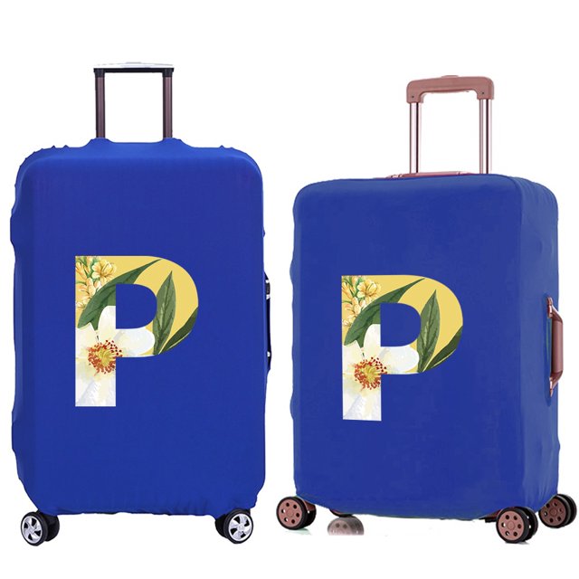 Luggage Cover Travel Suitcase Protective Cover for Trunk Case 18 ''-28 '' Foldable Elastic Suitcase Cover Floral Lettern Pattern 8floral P S