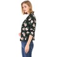 thumbnail image 4 of INSPIRE CHIC Blazer Ouvert à Revers Cranté à Manches Longues Intégrales pour Femme, 4 of 6