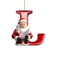 thumbnail image 2 of Vaidha 26 Letters Christmas Tree Decoration Pendant Christmas Tree Ornaments Personalized DIY Christmas Ornaments Christmas Decoration Xmas Tree Hanging Decor Feature, 2 of 5