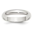thumbnail image 1 of Chisel QWH040-12 Anneau Demi-Rond en Argent Sterling de 4 mm, Taille 12, 1 of 2