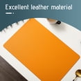 thumbnail image 4 of Rectangular Leather Placemat Solid Colour Faux Leather Placemats , Coffee Mats, Kitchen Table Mats, Easy To Clean Kitchen Table Mats, 4 of 7