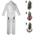 thumbnail image 1 of Costume de Baptême Formel pour Garçon Enfant en Bas Âge Châle Blanc à Revers Sm-20, 1 of 1