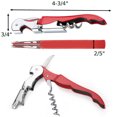 thumbnail image 2 of Aspire 60 PCS Double Hinged Corkscrew w/ Foil Cutter, Waiters Wine Bottle Opener - Black, 2 of 6