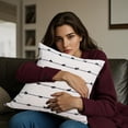 thumbnail image 4 of Ovzne Polyester Pillowcase With Splicing Piece 1 Soft Striped Pillowcase Wide Side Decorative Spring Pillow Suitable For Sofa Cushions And Living Rooms On Clearance, 4 of 6