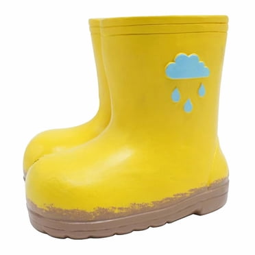 Flowerpots with Dish Ceramic, Cute Boots Planter Rain Boots Shaped Flower Pot Resin Succulent Pot Aesthetic Plant Pot with Holes for Indoor Outdoor Plants Funny Home Garden Decor, Flower Pots