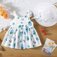 thumbnail image 2 of Robe Bébé Fille Sans Manches Robe Tutu Bébé Robes d'Été Filles avec Chapeaux 2 Pcs Robe de Fée Tout-Petit 100/10, 2 of 4