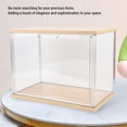 thumbnail image 3 of Clear Figure Display Case Plastic Display Box,F Action Figures Collectibles Doll Home Storage Organizing Toys Wood Base Made of Plastic and Wood Suitable for Showing Off Your, 3 of 7