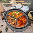 thumbnail image 4 of 3Pcs Slow Cooker Divider Liner Reusable Slow Cooker Divider Insert Heat Resistant Silicone Slow Cooker Divider for 6 QT Pot Kitchen Cooking, 4 of 8