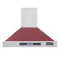 thumbnail image 2 of Kucht Professional 30 In. Wall Mounted Range Hood 900cfm In Red, 2 of 7