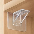 thumbnail image 2 of Kyursd Upgraded And Enlarged Partition Bracket Without Punching Fixer Laminate Bracket Closet Partition Fixing Bracket Without Nails Right-angled Board Bracket, 2 of 6