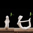 thumbnail image 1 of Elodie Ceramic Yoga Posture Figure Decorative Ornament Handicraft Collections Arts for 9x3.5x9cm, 1 of 5