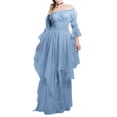 thumbnail image 3 of UPPADA Liquidation Robes d'Invitée de Mariage à Manches Évasées pour Femmes Robe de Cocktail Chic Robes de Bal d'Hiver Robes de Cocktail Formelles Robe Blanche Chic, 3 of 6