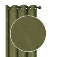 thumbnail image 1 of Faux Panneau Suede Avec 8 Œillets (Vert Mousse) - Set of 2, 1 of 2