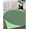thumbnail image 3 of Ahgly Tapis Rectangulaire Lavable en Machine Intérieur Transitionnel Vert Forêt Foncé, 7 Pieds x 10 Pieds, 3 of 7