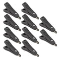 thumbnail image 1 of Insulated  Clips, Positive Negative Test Clamp 10Pcs Portable Gold Plated Brass 25mm Opening  For Multimeter Black, 1 of 8