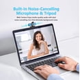 thumbnail image 3 of Caméra Web 1080p, Microphone Intégré/couverture de Confidentialité, Caméra d'Ordinateur Prise et USB, Grand Angle, Caméra Web de Diffusion pour Ordinateur de Bureau/PC pour Portable Zoom Conférence (Sans Trépied), 3 of 6