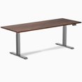 thumbnail image 1 of Desky Dual Softwood Sit Stand Desk - American Rustic Pine / 80 x 30 inches / Space Grey, 1 of 10