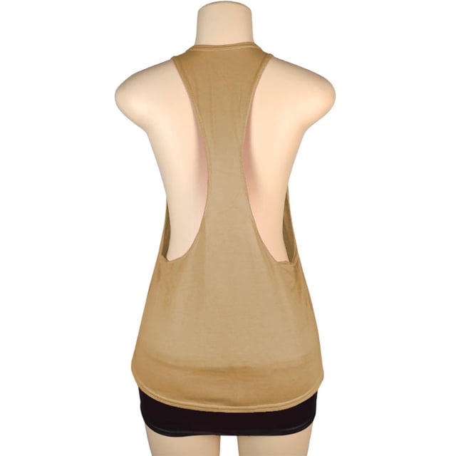 AherBiu Women Workout Tank Tops Sleeveless Crewneck T-Shirts Tops Summer Gym Athletic Running Backless Quick Dry Tank