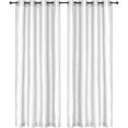 thumbnail image 1 of Safdie & Co. Curtain 2PK 84L Silk Look White, 1 of 2