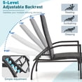 thumbnail image 4 of Gymax 2PCS Outdoor Chaise Lounge Rattan Recliner w/ Retractable Ottoman for Patio, 4 of 5