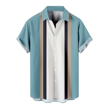SHIXIAOO Chemise Décontractée d'Été pour Homme à Imprimé Hawaïen, Coupe Ample, Col Rabattu, Manches Courtes, Chemise Douce à Manches Longues pour Homme, Compression, Manches Longues pour Homme