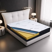 MattressMaster Montreal 12-Inch Queen Foam Mattress – Firm Support, Cooling Comfort for Kids, Teens, & Bunk Beds – Medium-Firm Twin Size Mattress – Gel-Infused & Breathable –Certified Foam Mattress.