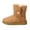 Châtaigne, variante sur Ugg Bottes Hautes en Peau de Mouton Noires pour Femmes Bailey Button II - 6M