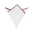 thumbnail image 1 of INSPIRE CHIC Men's Pocket Square Cotton Handkerchiefs for Suits Jacket Burgundy One Size, 1 of 4