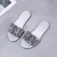 thumbnail image 4 of CAICJ98 Platform Sandals Womens Wedge Espadrilles Platform Cross Strap Ankle Buckle Open Toe Slingback Summer Sandals,Silver, 4 of 4