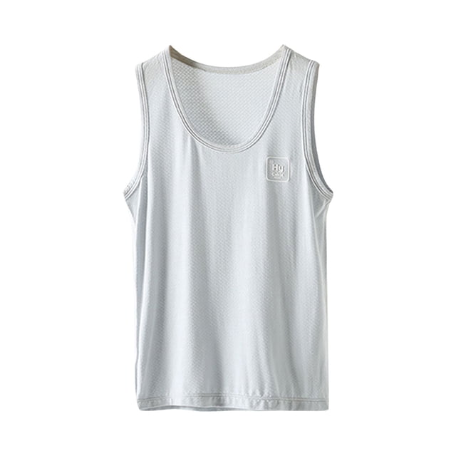 Sunnyoo Tween Boy Racerback Tank Top Cartoon Print Round Neck Vest Casual Soft Comfortable Tanks
