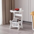 thumbnail image 1 of Tyidzon Side Table, Small Round End Table, Bedside Table for Living Room, Bedroom, Office, Bathroom, Classic White, 1 of 6