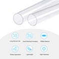 thumbnail image 3 of Unique Bargains 36mm ID 40mm OD 305mm  Clear Acrylic Pipe Rigid Round Tube for Lighting, Models, Plumbing, Crafts 2 Pack, 3 of 6