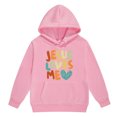 thumbnail image 4 of FhsagQ Outfits for Girls Children's Long Sleeved Hooded Hoodie Set Girl Spring Outfits 4T Spring Black 6-7Years, 4 of 6