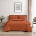 thumbnail image 1 of Swift Home Ensemble housse de couette unie ultra douce, Lit simple, Cannelle, 1 of 6