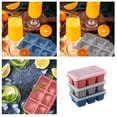 thumbnail image 1 of Pour Cuisine Grille à Glace en Silicone Réutilisable avec Couvercle - Ensemble de Plateaux à Glace de Style Rétro pour Réfrigérateur Convivial pour Internet Petit 3 Pcs 3 Pcs, 1 of 7