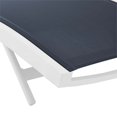 thumbnail image 4 of Modway Glimpse Modern Aluminum Patio Chaise Lounge Chair in Navy (Set of 2), 4 of 6