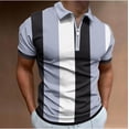 thumbnail image 2 of HKEJIAOI Men's Shirts Short Sleeve Performance Slim Fit Zip T-Shirts for Sports, 2 of 5