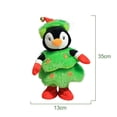 thumbnail image 3 of Riforla LED Musical Christmas Tree Penguin Stuffed Animal What You Say Light up Soft Toy Singing Dancing Talking Record Mimicking Twisting Interactive Electric plush Toys C, 3 of 7