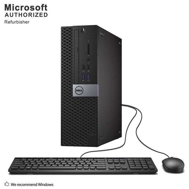 Dell OptiPlex 5050 SFF, Intel Quad Core i5-6500 jusqu'à 3,6 GHz, 12G DDR4 RAM, 256G SSD, DVDRW, WiFi, Bluetooth, Windows 10 Pro 64 Bit (en, FR, ES)-Rénové