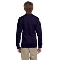thumbnail image 3 of Youth 7.8 oz. ComfortBlendÂ® EcoSmartÂ® 50/50 Fleece Crew, Navy, Large, 3 of 4