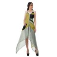 thumbnail image 4 of Moomaya Robe à Ourlet Asymétrique pour Femmes, Robe à Bretelles Spaghetti à Dos Nu avec Mouchoir, 4 of 4