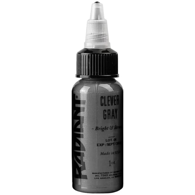 Radiant Colors Tattoo Ink - CLEVER GRAY 1oz