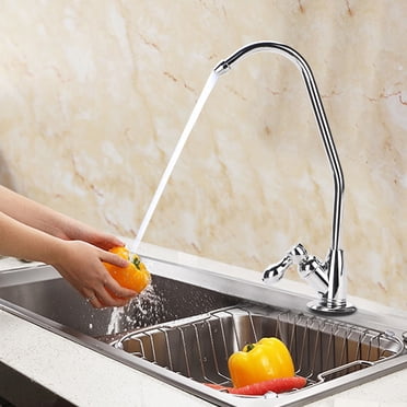 Ejoyous 1/4'' Zinc Alloy Kitchen Faucet Tap Chrome Reverse Osmosis RO Drinking Water Filter, Water Filter, Faucet Tap